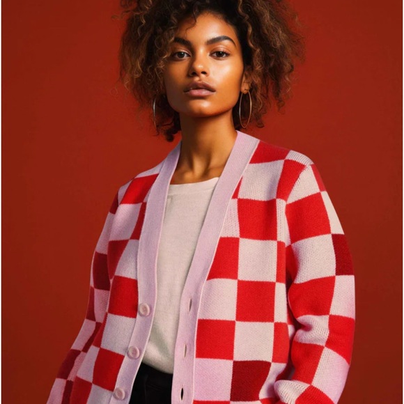 The Checkmate Cardigan- sheep inc - Picture 2 of 8